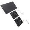 20W Solar Powered Dual Fan 12V Efficient Energy Saving Solar Panel Fan Kit with Switch for RV
