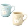 Hanae Mori Pair of Floral Dishwasher and Microwave Perfect As a Gift or Wedding Made In "Fleur" Mugs, Approx. 300ml, Design, Safe, Gift, Japan,