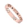 Germanium Bracelet Bangle Accessory Static Elimination Magnetic Purity Appraised Present Gift Box Included Women's Men's 99.999% (Pink Gold, Men's