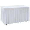 VidaXL Elastic Tablecloths with Skirt 2 Pcs 120x60.5x74cm White
