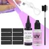 Professional 30g UV Hair Extension Kit - UV Lamp & Fast-Curing Waterproof Glue for Seamless Invisible Bonds,Salon & Home Use
