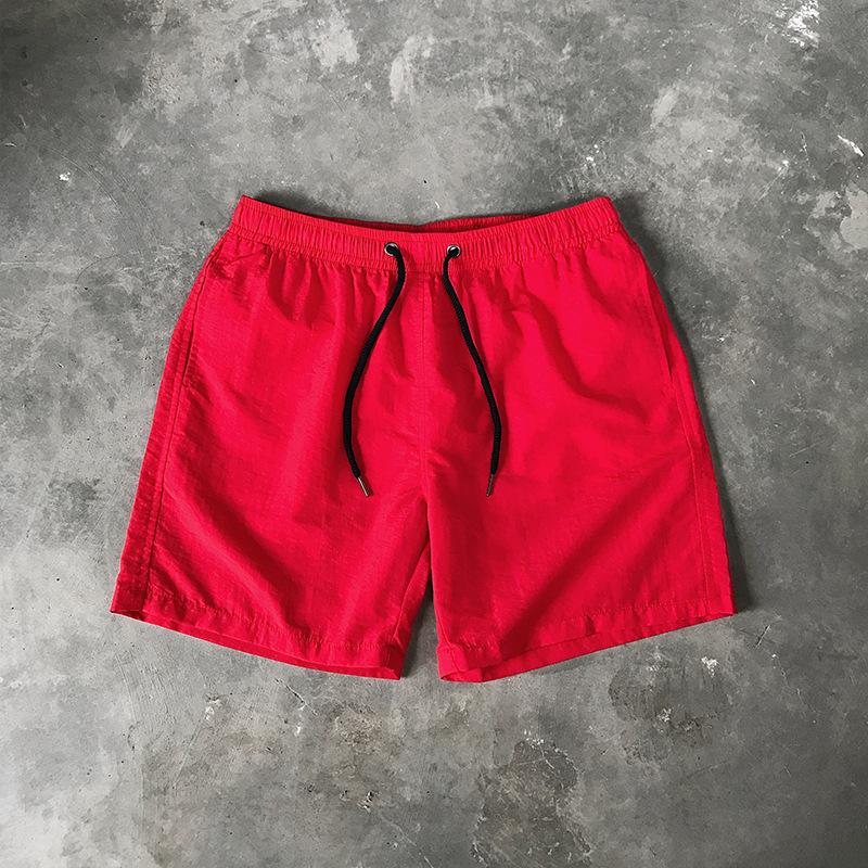 Summer Men's Casual Shorts Candy Colored Five Quarter Pants Men's Sports Loose Quick Drying Thin Beach Pants Shorts Men’s