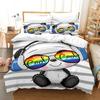 Panda Bear Bedding Sets Animal Duvet Cover Twin Full Single Size and Pillowcase Home Textile 3D Print Bedclothes for Kids Child