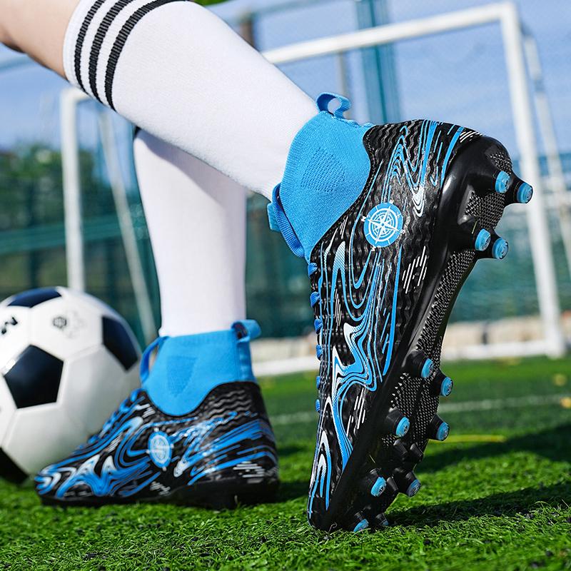32-46 Football Shoes High -top Outdoor Men's Long Nails Sports Football Boots Large Size Young Sports Football Boots For Boys