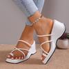 Fashionable Flip-toe Wedge Heel Slippers for Casual Height-increasing Wear and Large-sized Women's Shoes