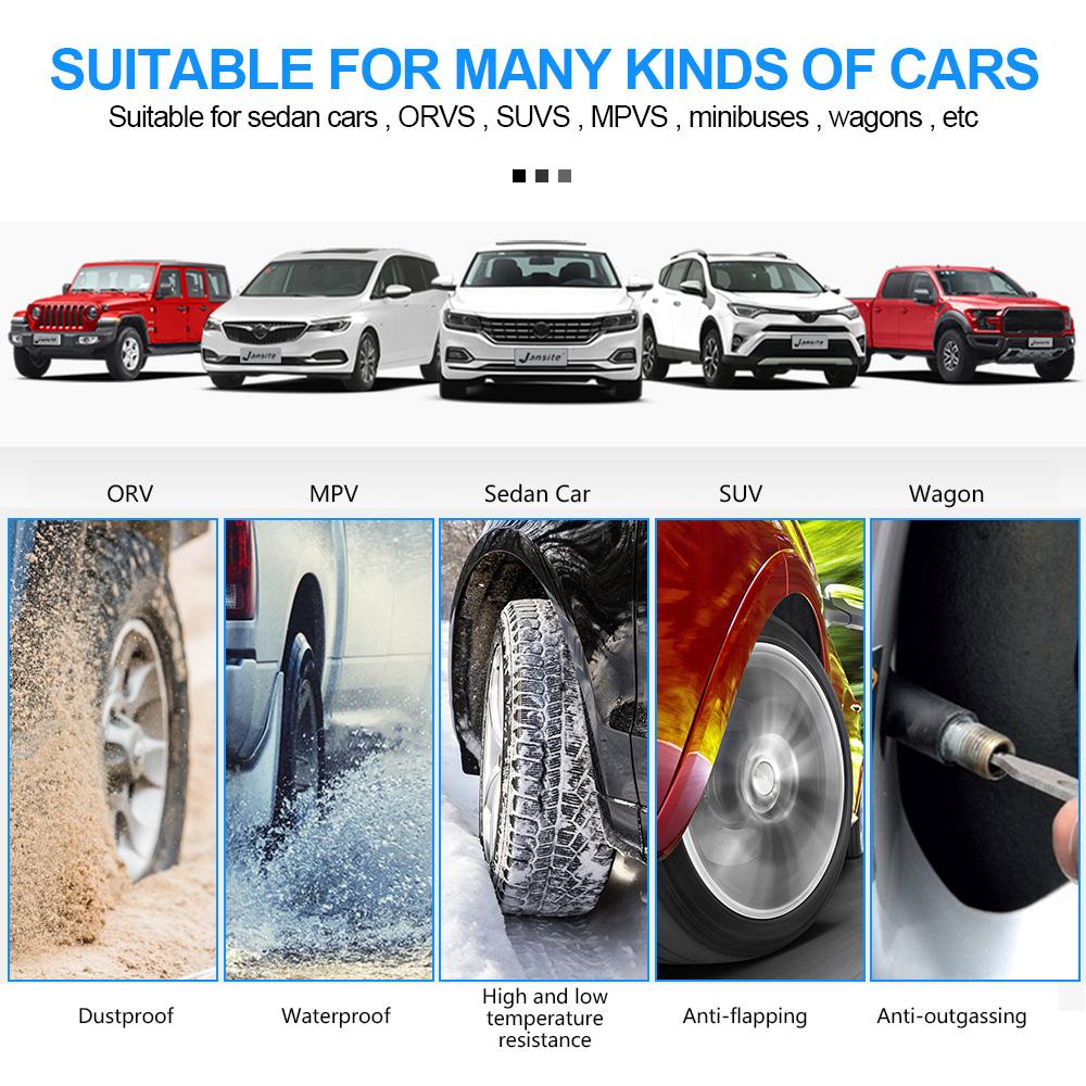 Solar Power Car TPMS Auto Security Alarm Tyre Pressure Sensor Temperature Warning Tire Pressure Monitoring System Save Fuel