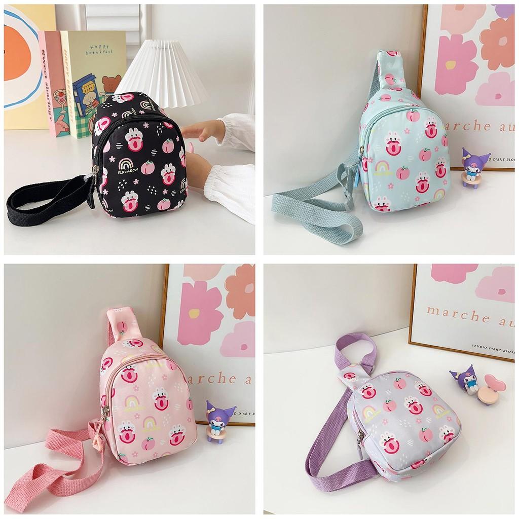 Adorable Bunny Themed Chest Bag Kids Cartoon Shoulder Crossbody Bag Cute Gift