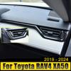 For Toyota RAV4 XA50 2019-2021 2022 2023 2024 2PCS ABS Car Interior Central Control Decoration Strip Modification Trim Sticker