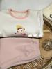 Kids' Cartoon Velvet Silk Wool Home Wear Set - Top and Pants