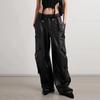 Australian Trendy Women's High-Waist Loose Leather Pants - 2025 Spring Collection