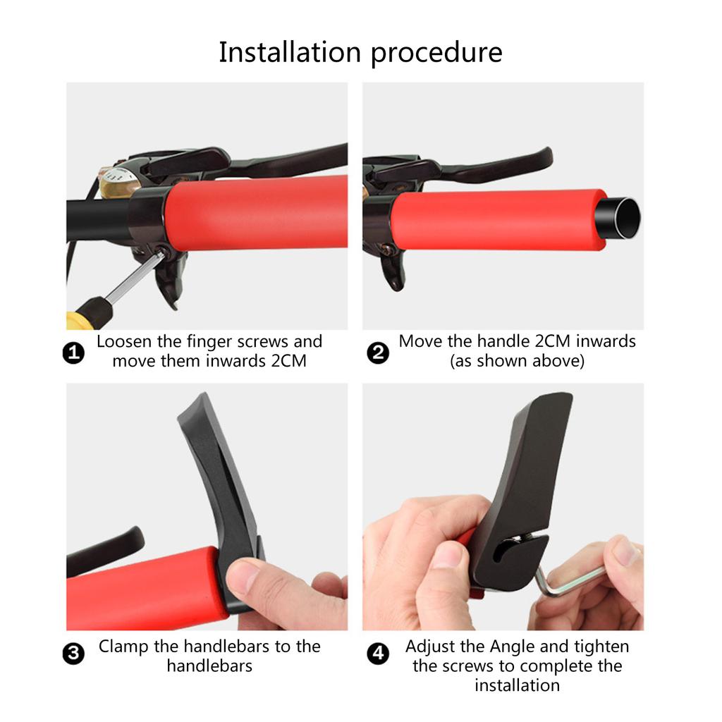 Наконечники руля для велосипедов Эргономичный дизайн Руль для горного велосипеда Внутренняя ручка из сплава 22,2 мм Ручки для руля велосипеда Крышка ручки