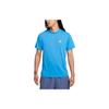 Nike Dri-Fit Adv ACG Goat Rocks Loose Comfortable Solid Logo Crew Neck Pullover Thin Short Sleeve T-Shirt Men Tops Light-Transparent-Blue DX7883-435