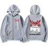 Mayhem Deathcrush Music Zip Up Hoodies Death Metal Gothic Band Zipper Sweatshirts Men Women Oversized Fleece Jacket Hoody Coats