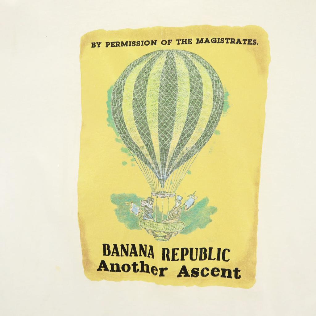 Banana Republic 90s Old Short Sleeve T-shirt White Single Stitch Men's Used