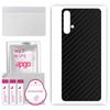 apgo Protective Skin Sticker for the Back Compatible with Huawei Nova 5, Wrap Film, Foil, Vinyl - Pattern Carbon Black