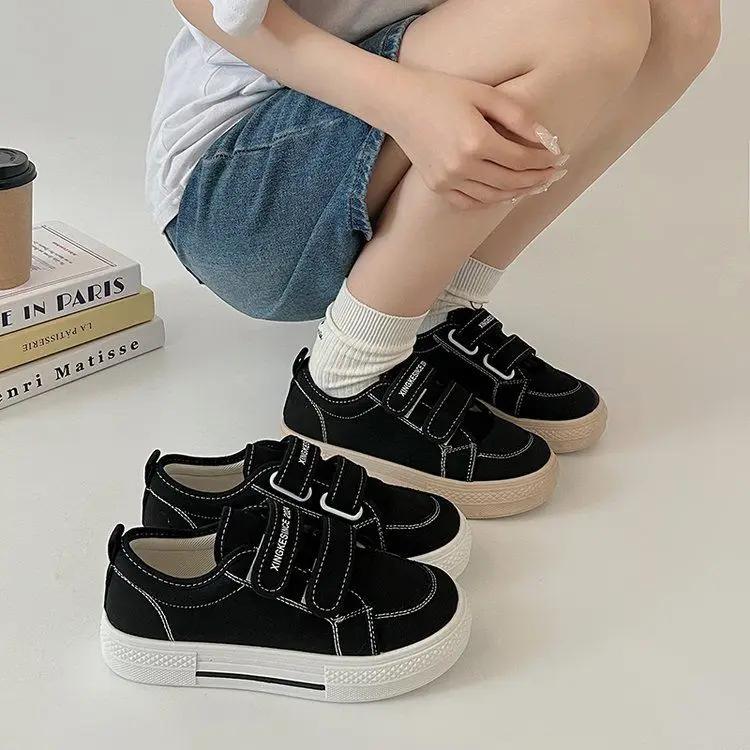 Woman Footwear Black High On Platform Casual Light Canvas Shoes for Women Offers Designer Luxury Comfortable and Elegant New In