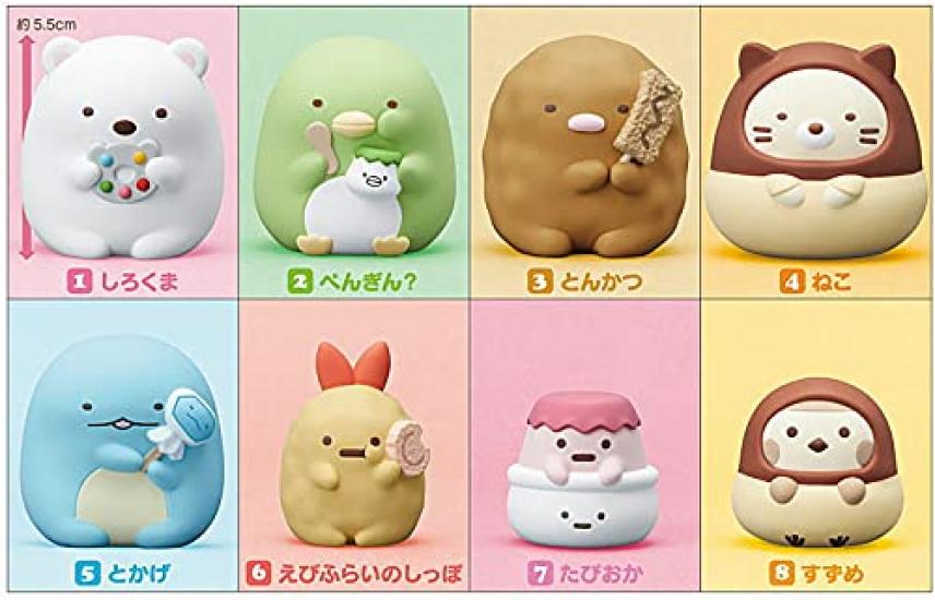 Sumikko Gurashi Friends 3 Types Set Sold As a [8 (full Complete)] Not Box.