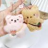 Korean Style Kawaii Small Bear Plush Toy Cartoon Animal Pendant Keychain Cute Soft Stuffed Doll For Children Christmas Gift