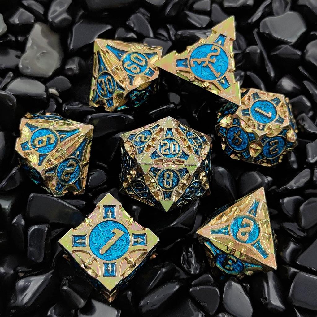 Polyhedral Dice Set DND for RPG D&D Explorers Board Game Dungeon and Dragon D20 D12 D10 D8 D6 D4