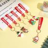 3D Christmas Keychain Xmas Tree Pendant Party Favor Anime Key Chain Cartoon Keyring
