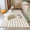 Soft Rabbit Fur Mat For Bedroom Floor Carpet Fluffy Warm Sofa Mat Bedside Rug