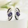 Light Luxury Iolite Natural Gemstone Earrings Fashion Daily Wear Design Women's Anniversary Gift 925 Sterling Silver