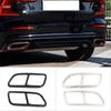 Stainless Steel Tail Throat Pipe Modified Cover Trim For Volvo XC90 S60 V60 2014- Car Exhaust Tail Pipes Decoration