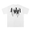 738 Amiri 2025 Summer New Men's and Women's Loose High Quality Cotton Plus Size T-shirt Couple T-Shirt