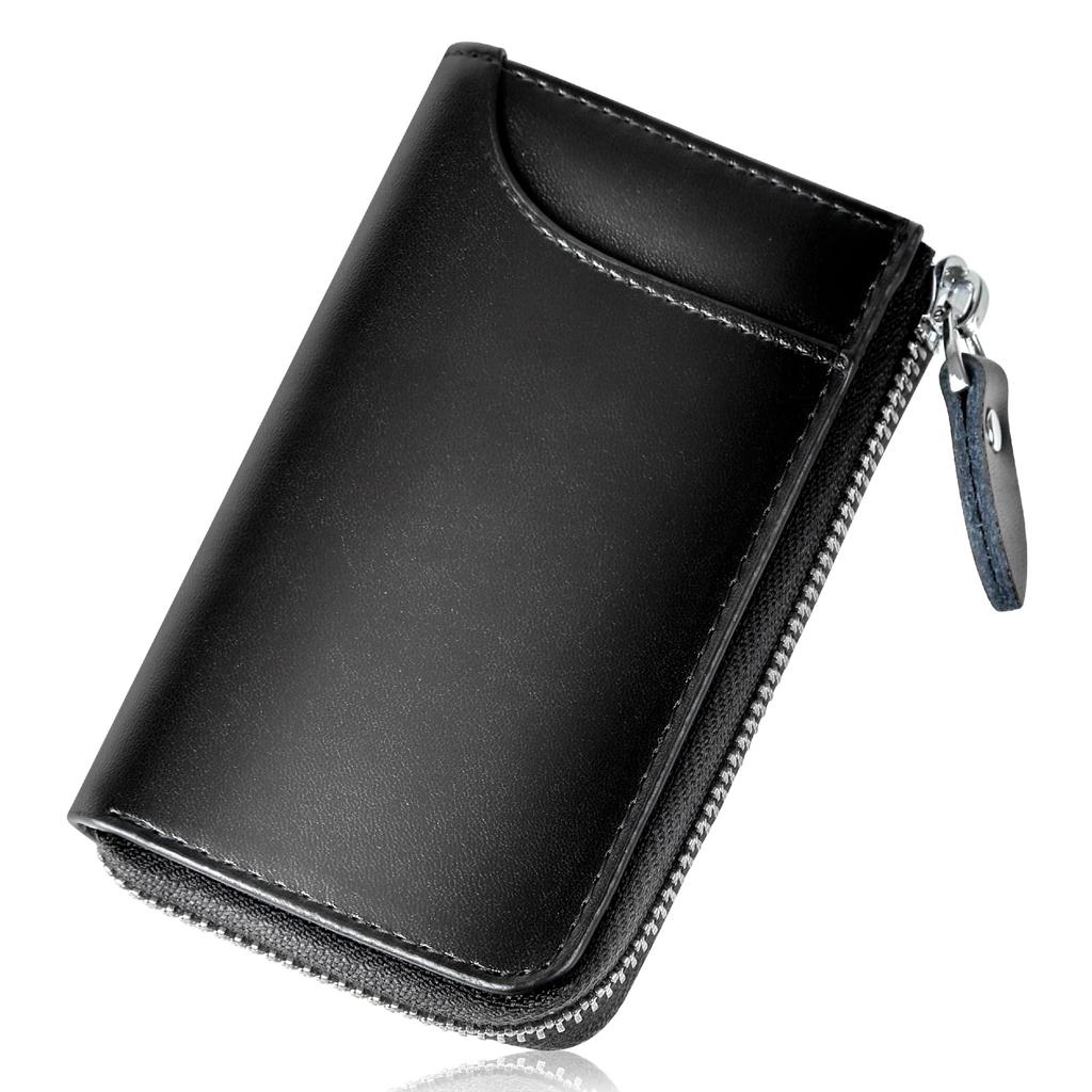 Crestino Key Case with Presentation Smart Key Case with Card Bill and Integrated Convenient for Car and Durable and Black Men's Box, Multifunctional,