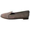 Bonnie Cow Split Leather Versatile Slip-On Loafers Women Loafers Gray 1099863-OYS
