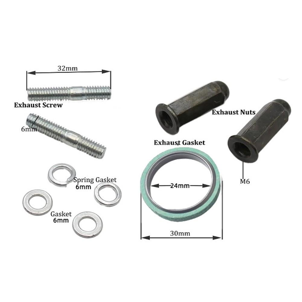 Easy To Install Exhaust Pipe Screw Kit Engine Compatibility
