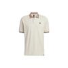 Logo Patch Half-Button Short Sleeve Polo Men Tops Apricot HS4392