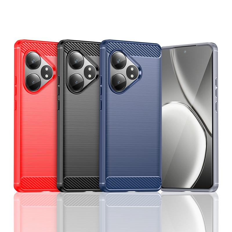 For Cover Realme GT 6T Case For Realme GT 6T Neo 6 SE Anti-knock Soft TPU Silicone Carbon Fiber Back Case For Realme GT 6T Case
