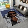Hip Hop Art Rapper Legend Star Area Rug,Carpet Rug for Home Living Room Children's Bedroom Sofa Doormat Decor,Non-slip Floor Mat