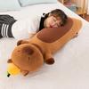 53/70Cm  Long Strip Capibala Plush Pillow Plush Toy Creative Large Capybara Sleeping Doll Birthday Gift Lucky Doll