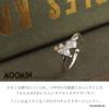 [Shinjuku Gin No Kura] Moomin Little My Ear Cuff (Single Ear) for Women, 925 Sterling Silver with Zirconia, Non-Pierced Earring, Official