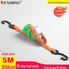 25mm Polyester Ratchet Tie Belt with Hook Tensioner for Motorcycle Shipping