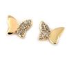 [K9518] - Gold Plated 'Butterflies' Earrings