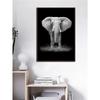 Black and White Modern Minimalist Animal Art Poster Lion Elephant Giraffe Canvas Painting Home Decor Wall Art