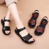 Sandals Women's Summer Flat Heel Soft Sole Comfortable Non-slip Medium Flat Sole In the Elderly Women's Shoes Elderly Shoes