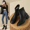 Martin Boots Autumn and Winter 2025 New Spring and Autumn Single Boots Internet Celebrity Versatile Thick Heel Shoes Children Medium Heel Short Boots