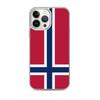 Чехол для iPhone — Drapeau Norvège — iPhone 13 Pro Max — Souple — Многоцветный — Официальный дизайн