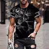 Men's T-shirt Fashion 3D T-shirt Sublimation Men's Short Sleeved Printed Loose Top Tshirt