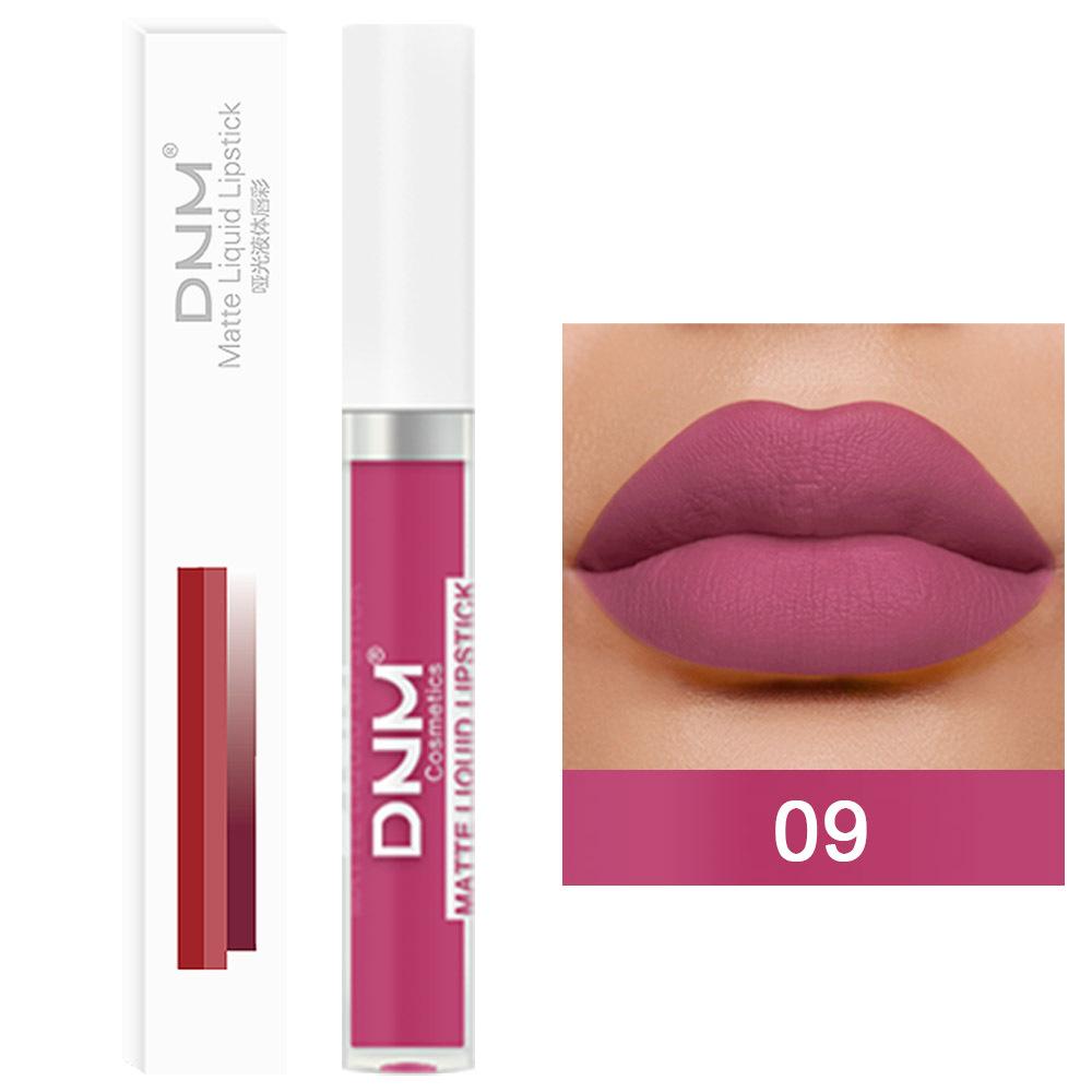 DNM 19 Colour Matte Lip Gloss Waterproof Long Lasting Non-Fading Lip Glaze Multicolour Non-Stick Lipstick