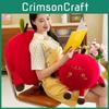 Pomegranate Plush Redskinned Toy Smiling Fruitshaped Stuffed Doll Gift Girls