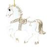 Horse Christmas Ornaments Sparkly Rhinestone Horse Hanging Decoration Acrylic Christmas Tree Ornament for Winter Xmas Party Supplies Holiday Home