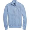 Polo FW23 Pony Logo Embroidered Half-Zip Long Sleeve Knit Sweater Men Sweater Sky-Blue MNPOSWE16810318-B28