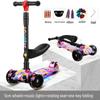 Foldable Children's Scooter with Seat for Ages 2-9