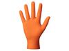 MERCATOR GoGrip Premium Nitrile Gloves, Orange, Size. XXL, 50 Pcs.