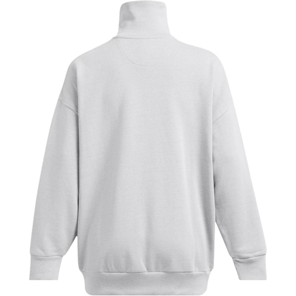 Under Armour Rival Series 1/4 Zip Sports Casual Fashion Hoodie Women Hoodies Gray 1387223-011